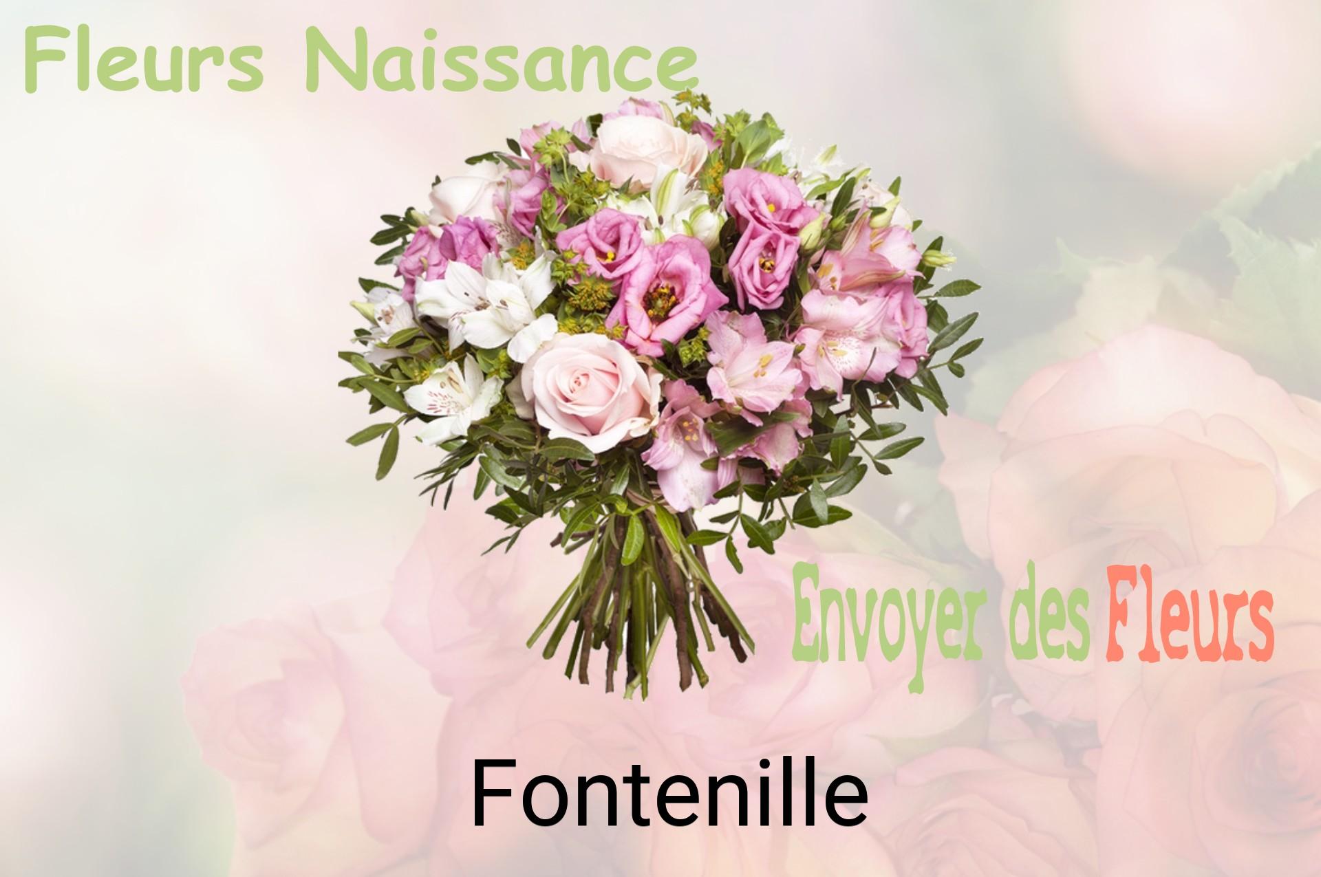 Bouquet de fleurs de naissance livré à Fontenille